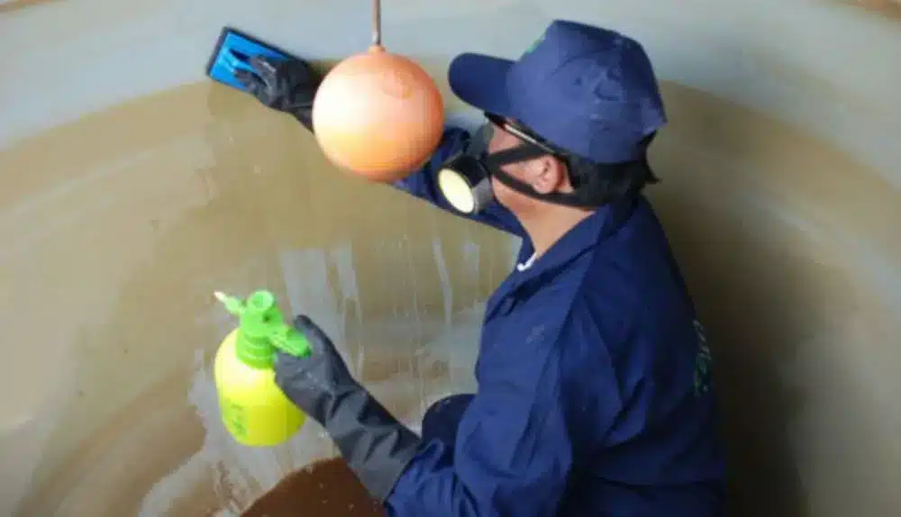 رفع زنگ زدگی منبع آب